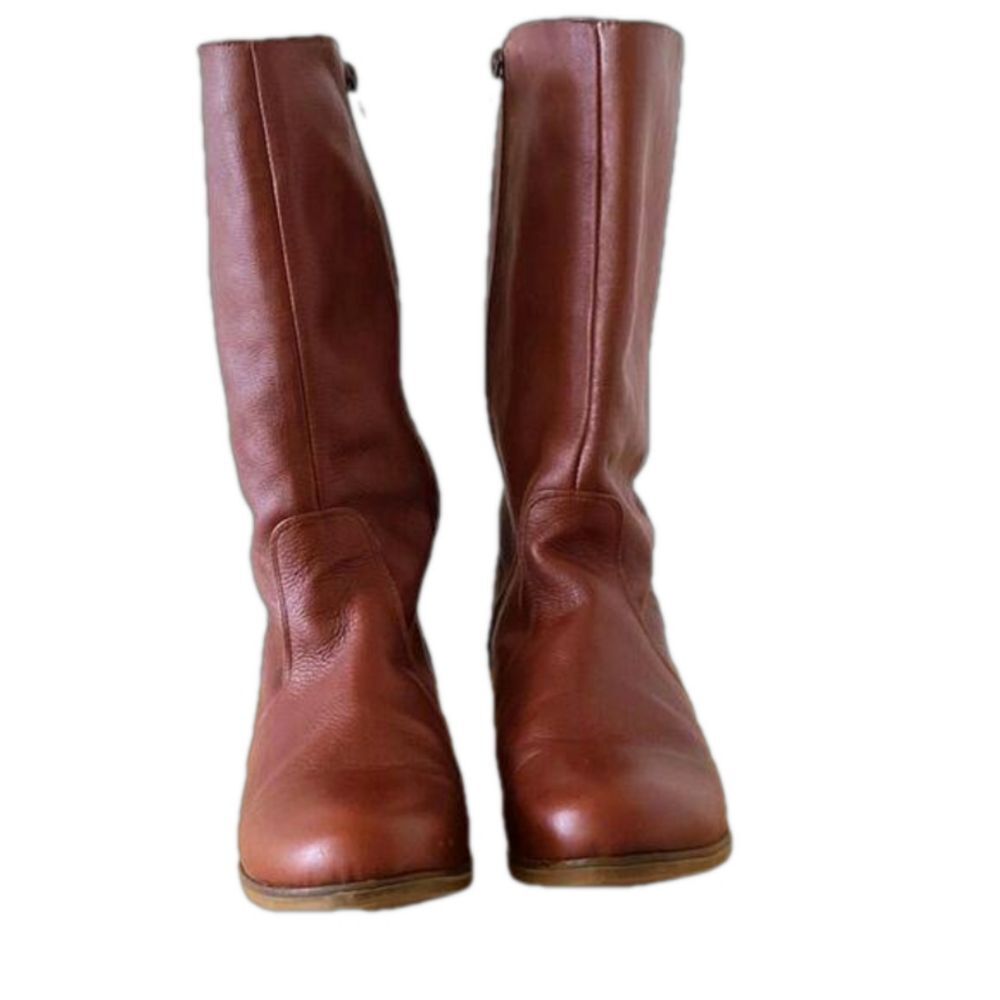 Mussi Leather Camel Tan Brown Riding Boots 7.5 EUC